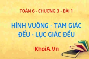 Hình vuông, Tam giác đều, Lục giác đều là gì? Có đặc điểm gì? Các vẽ hình vuông, tam giác đều - Toán 6 bài 1